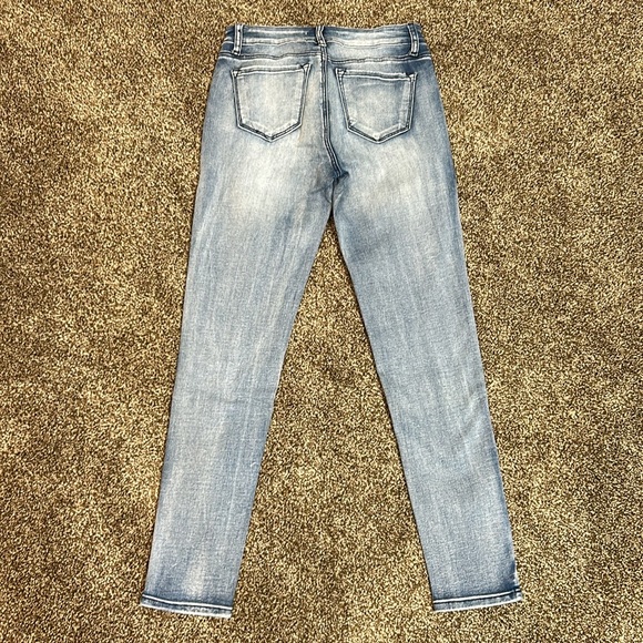 KanCan Women's Skinny Jeans - Light Blue Denim - Picture 3 of 4